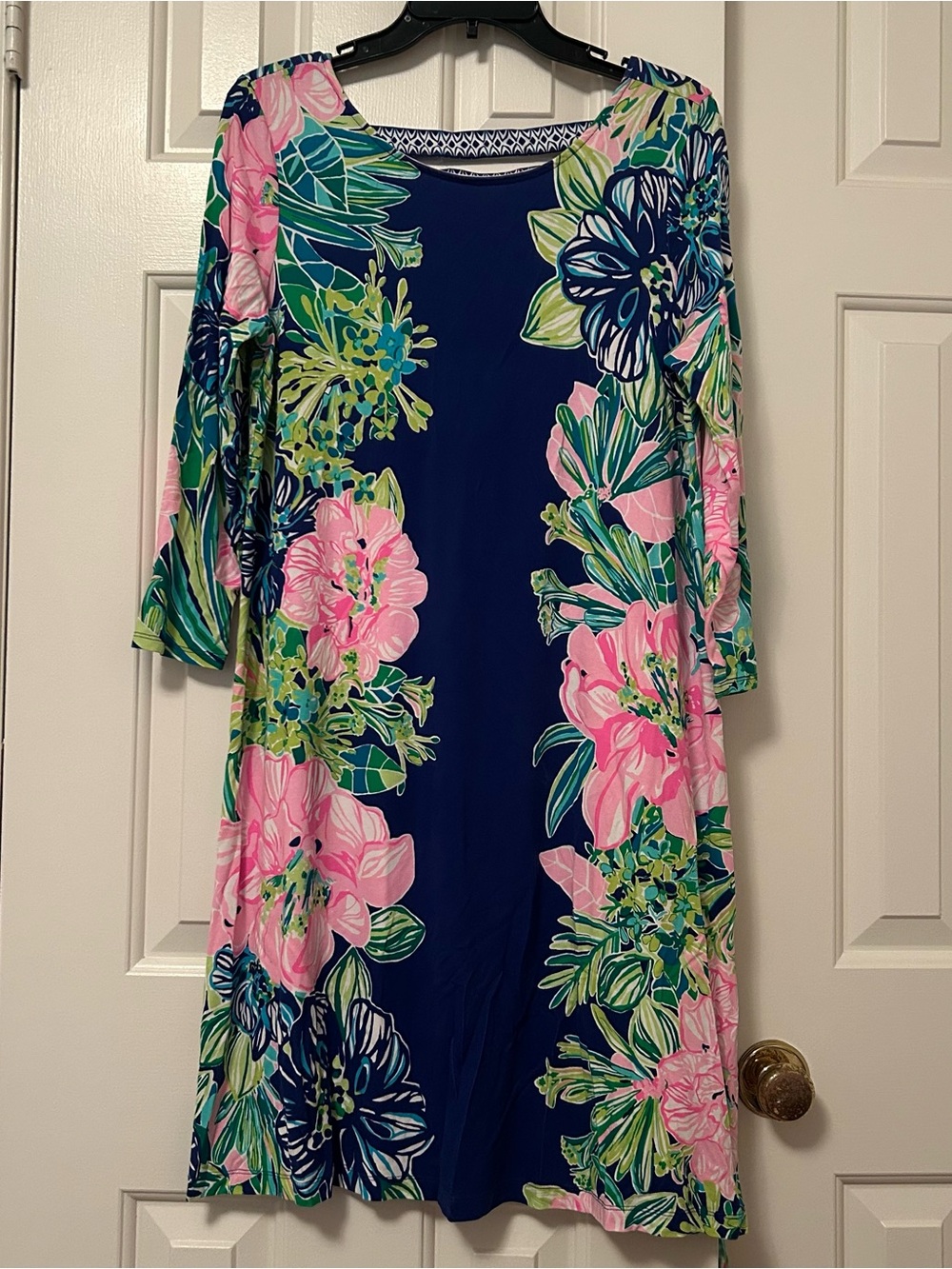 Lilly Pulitzer Ophelia Dress Island Escape Engineered Strappy Back Size Large